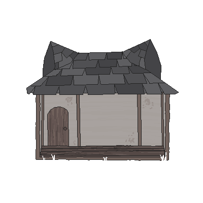 Small Wooden Cottage No Windows