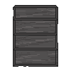 Large Darkwood Shelves