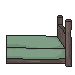 Green Hardwood Bed