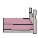 Pink Lightwood Bed