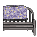Lavender Floral Bench Throw