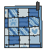 Blue Striped Wall Quilt